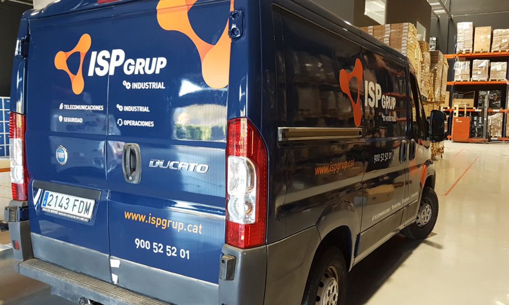 ISP GRUP Furgoneta Fiat Ducato imagen empresa ISP GRUP